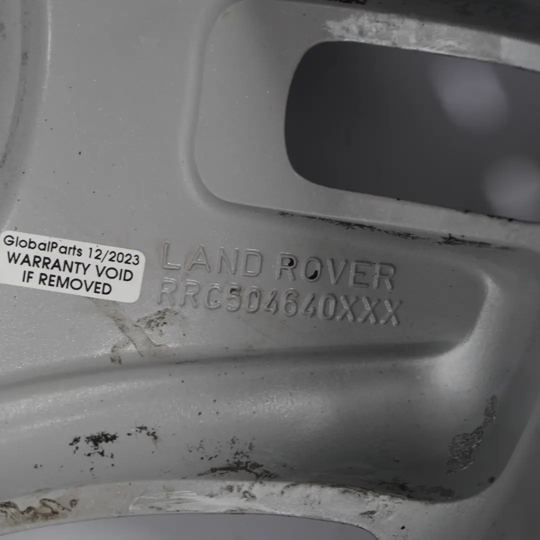 Land Rover Freelander Silver Alloy Wheel Rim 17" ET:46 7J - SKU RRC504640XXX-1 - Part number RRC504640XXX
