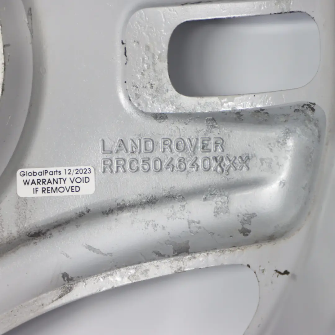 Alloy Wheel Rim 17" ET:46 7J to Land Rover Freelander Silver with Part number RRC504640XXX Land Rover Freelander Silver Alloy Wheel Rim 17" ET:46 7J - SKU RRC504640XXX-3 - Part number RRC504640XXX