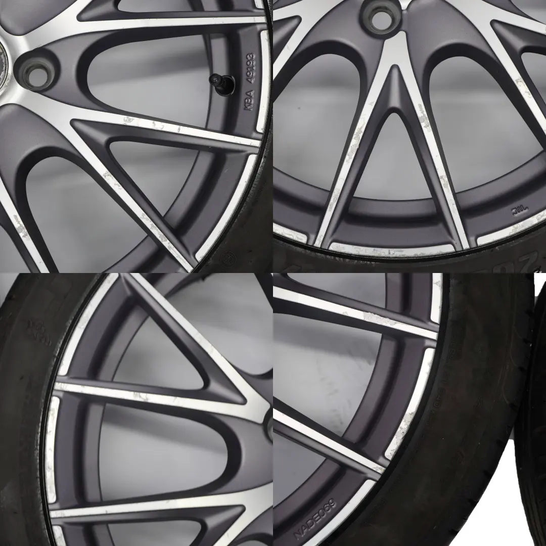 MINI Cooper R50 R56 Complete Set 4x Grey Wheels with Tyres 17" 7J OZ VIA - SKU SET R56 17 7J OZ VIA - Part number SET R56 17 7J OZ VIA