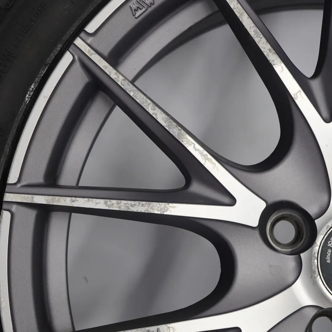MINI Cooper R50 R56 Complete Set 4x Grey Wheels with Tyres 17" 7J OZ VIA - SKU SET R56 17 7J OZ VIA - Part number SET R56 17 7J OZ VIA