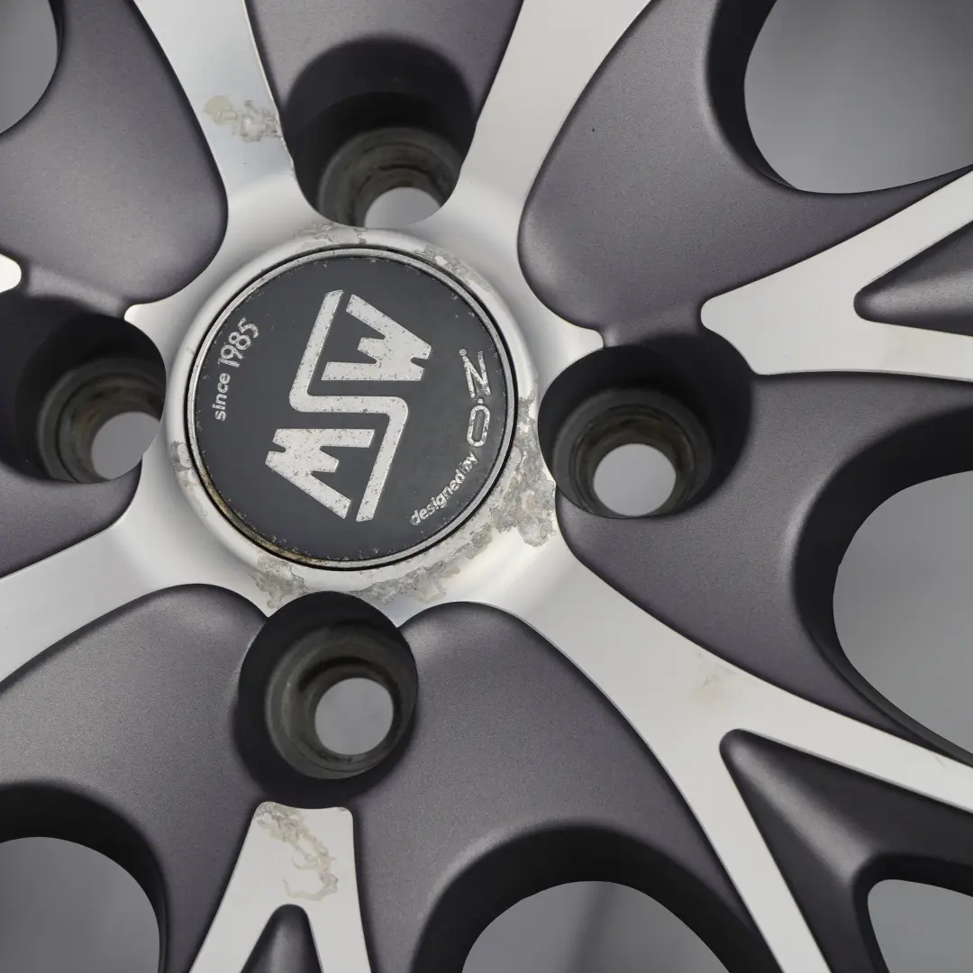 MINI Cooper R50 R56 Complete Set 4x Grey Wheels with Tyres 17" 7J OZ VIA - SKU SET R56 17 7J OZ VIA - Part number SET R56 17 7J OZ VIA