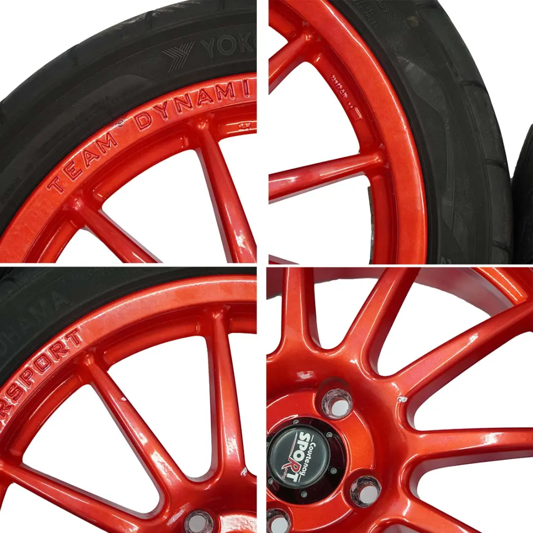 Mini Cooper R50 R56 Complete Set 4x Wheel Rim Motorsport - SKU SET R56 17 7J Team Dynamics - Part number 17" 7J Team Dynamics