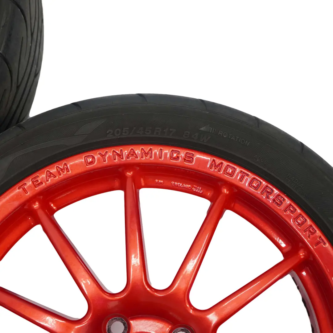 Mini Cooper R50 R56 Complete Set 4x Wheel Rim Motorsport - SKU SET R56 17 7J Team Dynamics - Part number 17" 7J Team Dynamics