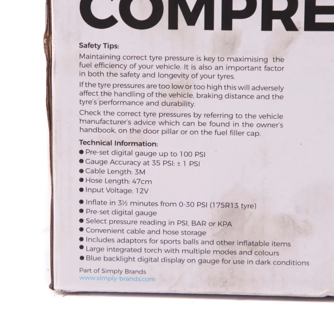 Genuine Simply Digital Electric Compressor Portable Air Pump Fast Inflate to with Part number Simply Compressor Genuine Simply Digital Electric Compressor Portable Air Pump Fast Inflate - SKU Simply Compressor - Part number Simply Compressor