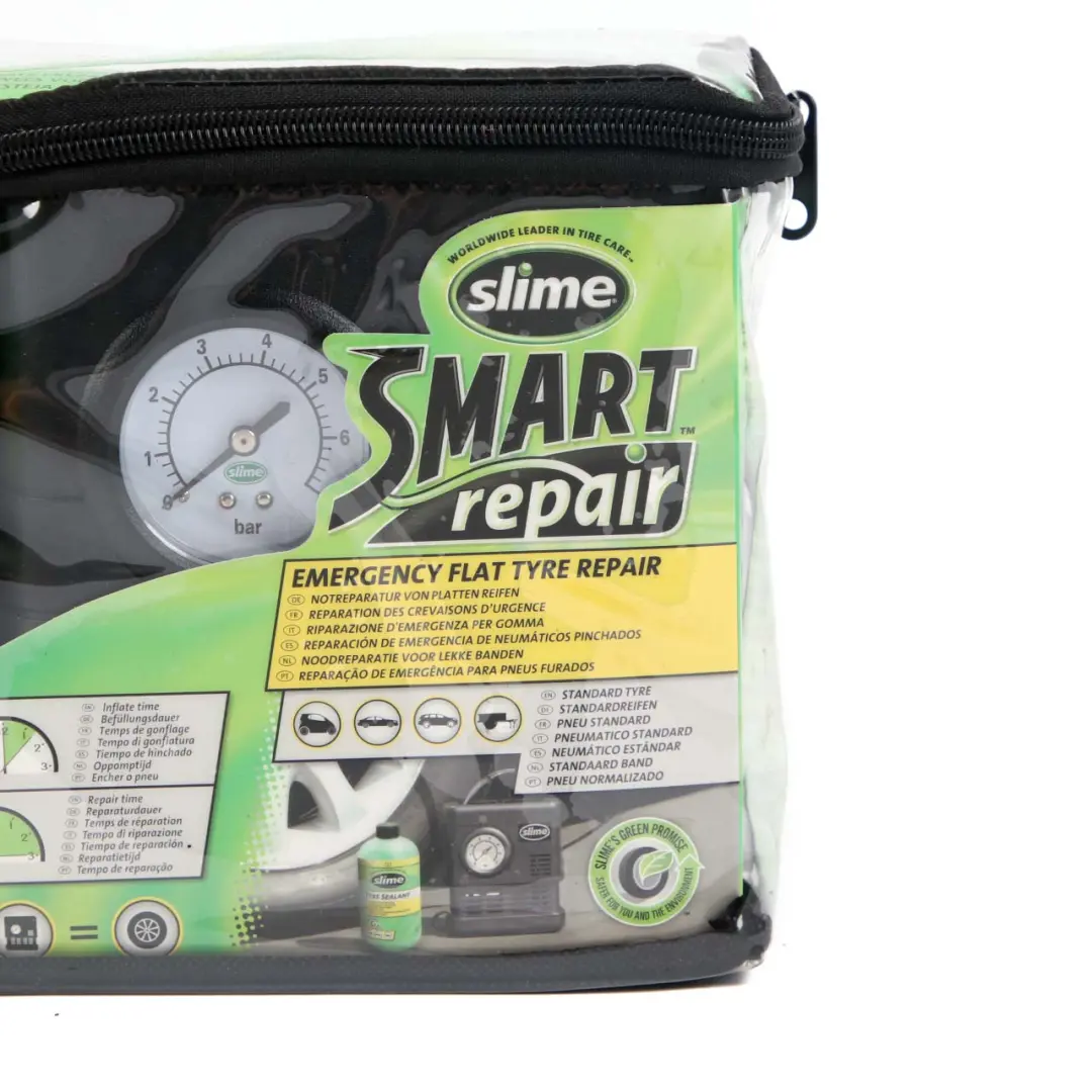 Genuine Compressor Pump Inflator Tyre Sealant Mobility Kit to with Part number Slime Smart Repair Genuine Compressor Pump Inflator Tyre Sealant Mobility Kit - SKU Slime Smart Repair - Part number Slime Smart Repair