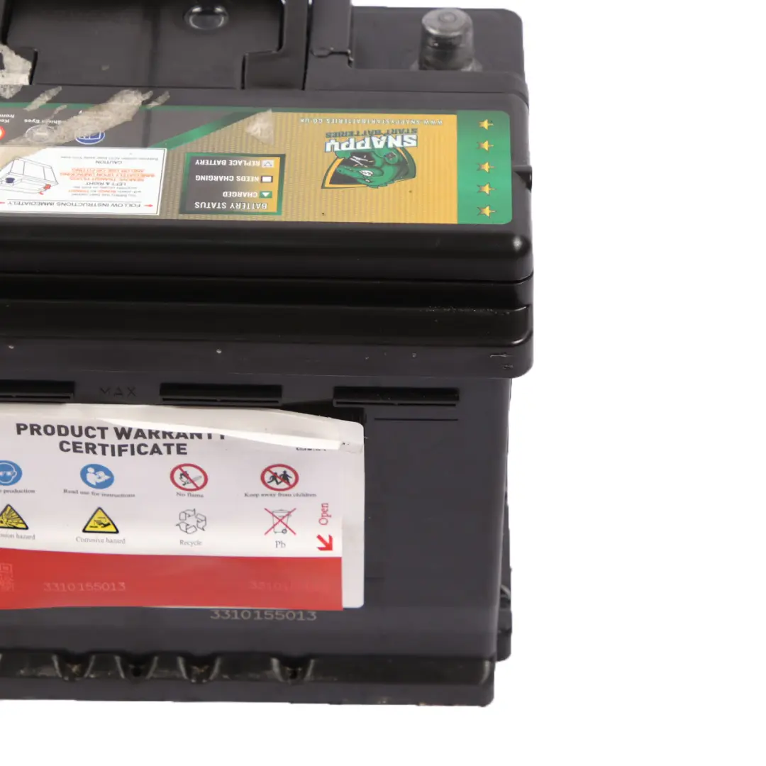 Snappy High Performance Accumulator Battery 60Ah 530A 12V - SKU Snappy High Performance 60Ah Accumulator - Part number Snappy High Performance 60Ah Accumulator
