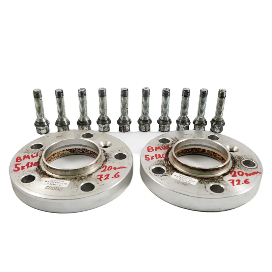SSR Alloy Wheel Spacers Hubcentric Shims BMW 5x120 72.6mm 20mm Pair + Bolts - SKU SSR BMW Spacers - Part number SSR BMW Spacers
