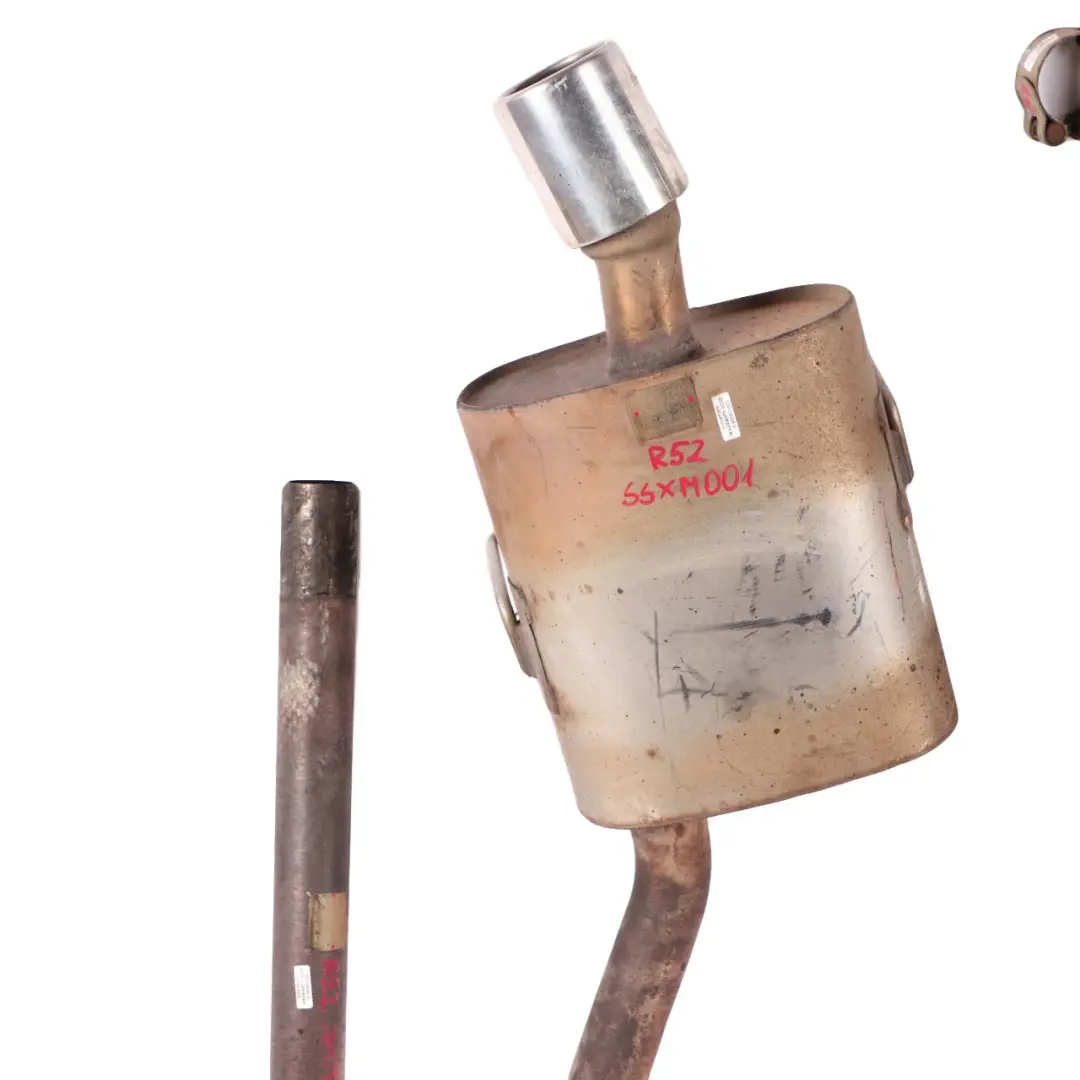 Milltek MSM128 MSM129 MSM130 Exhaust Silencer Muffler Cat Back Set to Mini R50 R52 with Part number SSXM001 Mini R50 R52 Milltek MSM128 MSM129 MSM130 Exhaust Silencer Muffler Cat Back Set - SKU SSXM001 - Part number SSXM001