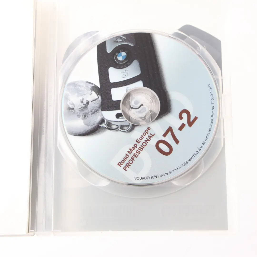 BMW Disc Professional Navigation 07-02 Navteq DVD Road Map Europe - SKU T1000-11912 - Part number T1000-11912
