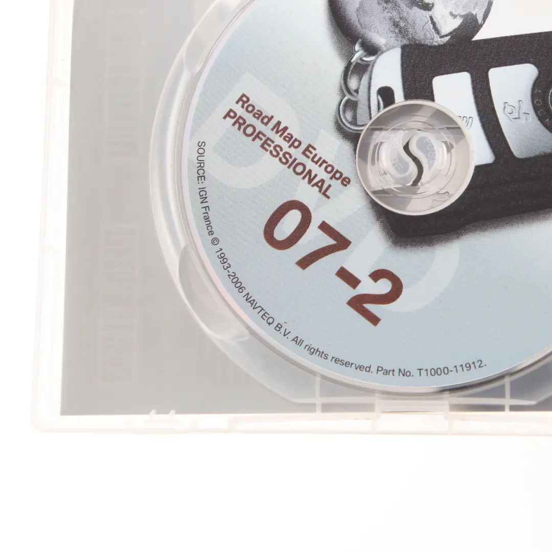 BMW Disc Professional Navigation 07-02 Navteq DVD Road Map Europe - SKU T1000-11912 - Part number T1000-11912