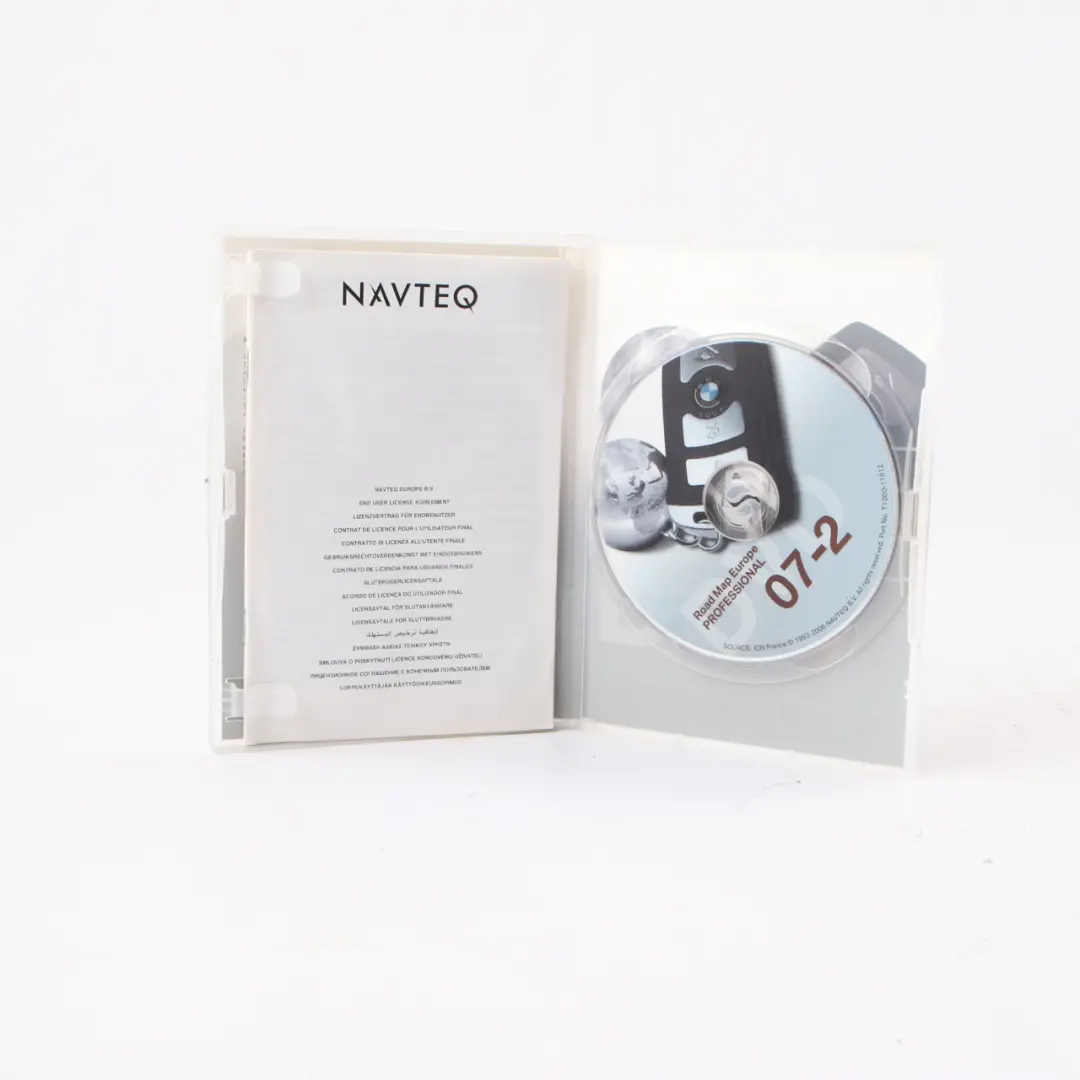 Disc Professional Navigation 07-02 Navteq DVD Road Map Europe to BMW with Part number T1000-11912 BMW Disc Professional Navigation 07-02 Navteq DVD Road Map Europe - SKU T1000-11912 - Part number T1000-11912