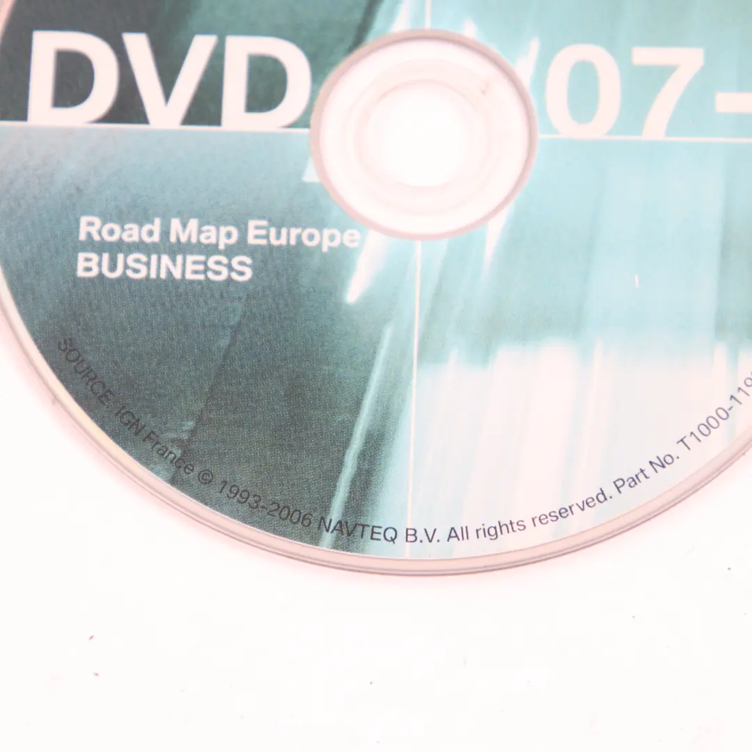 BMW Disc Business Navigation 07-2 Update DVD1 Road Map Europe - SKU T1000-11930 - Part number T1000-11930
