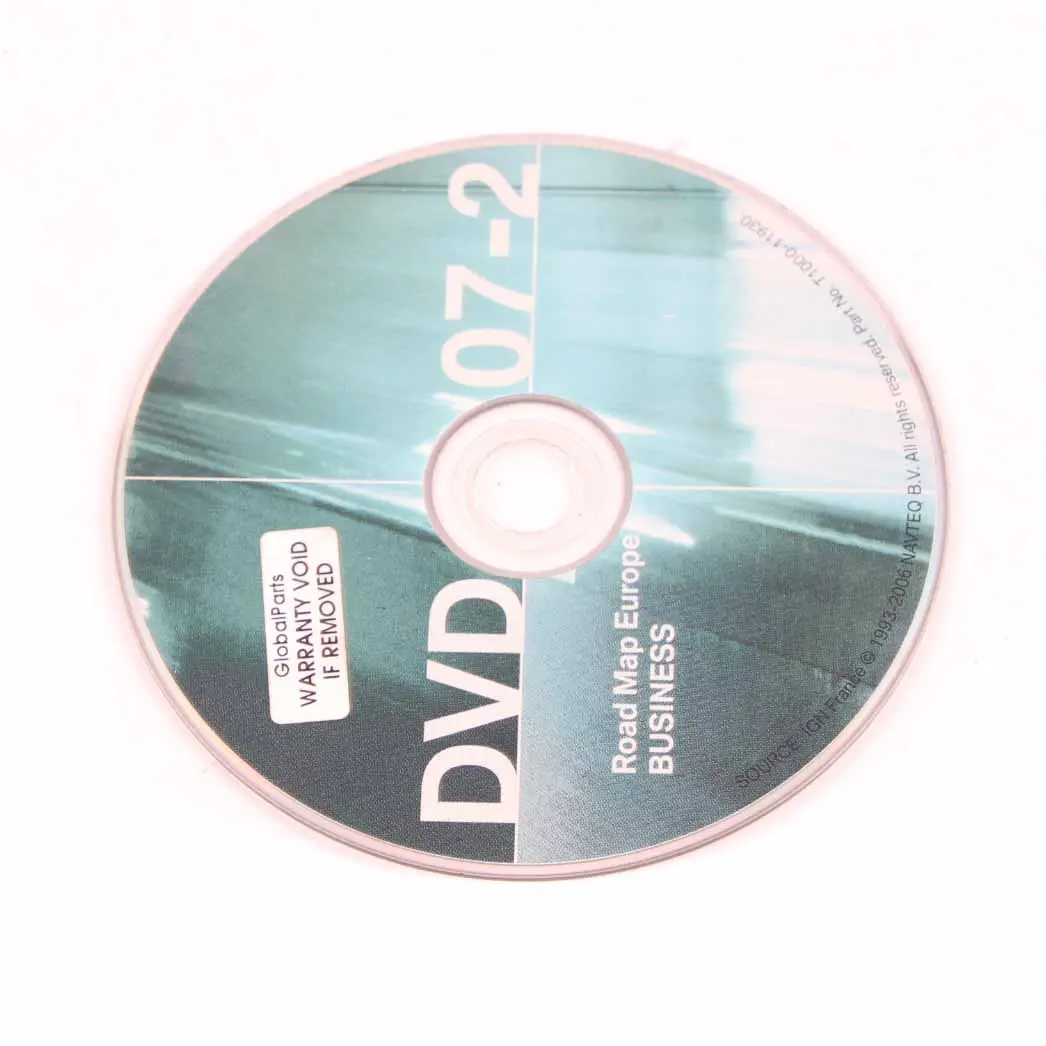 BMW Disc Business Navigation 07-2 Update DVD1 Road Map Europe - SKU T1000-11930 - Part number T1000-11930