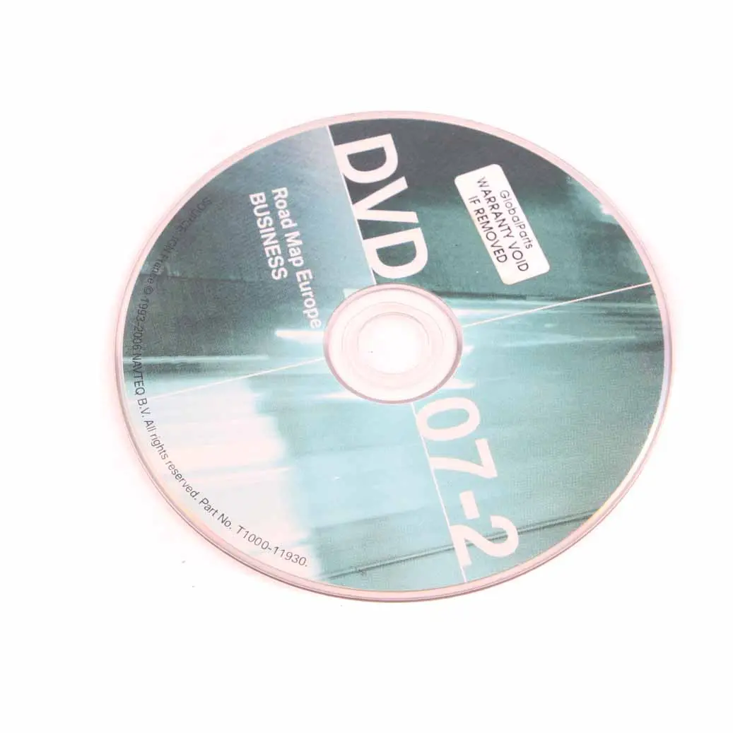 Disc Business Navigation 07-2 Update DVD1 Road Map Europe to BMW with Part number T1000-11930 BMW Disc Business Navigation 07-2 Update DVD1 Road Map Europe - SKU T1000-11930 - Part number T1000-11930