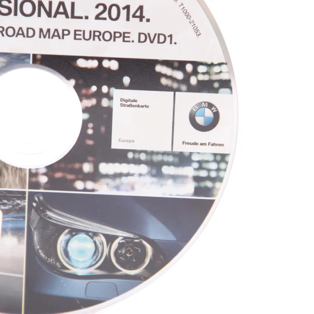 Disc Professional Navigation 2014 DVD Road Map Europe to BMW with Part number T1000-21053 BMW Disc Professional Navigation 2014 DVD Road Map Europe - SKU T1000-21053 - Part number T1000-21053