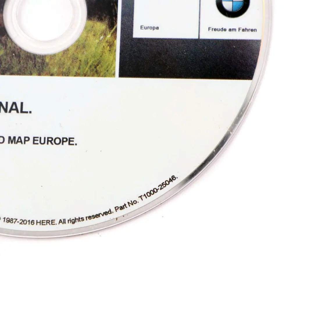 Disc Professional Navigation 2017 Update DVD Road Map Europe to BMW with Part number T1000-25046 BMW Disc Professional Navigation 2017 Update DVD Road Map Europe - SKU T1000-25046 - Part number T1000-25046