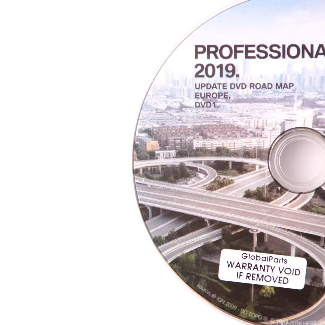 BMW Disc Professional Navigation 2019 Update DVD1 Road Map Europe - SKU T1000-26952 - Part number T1000-26952