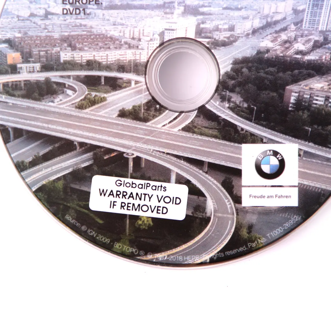 BMW Disc Professional Navigation 2019 Update DVD1 Road Map Europe - SKU T1000-26952 - Part number T1000-26952