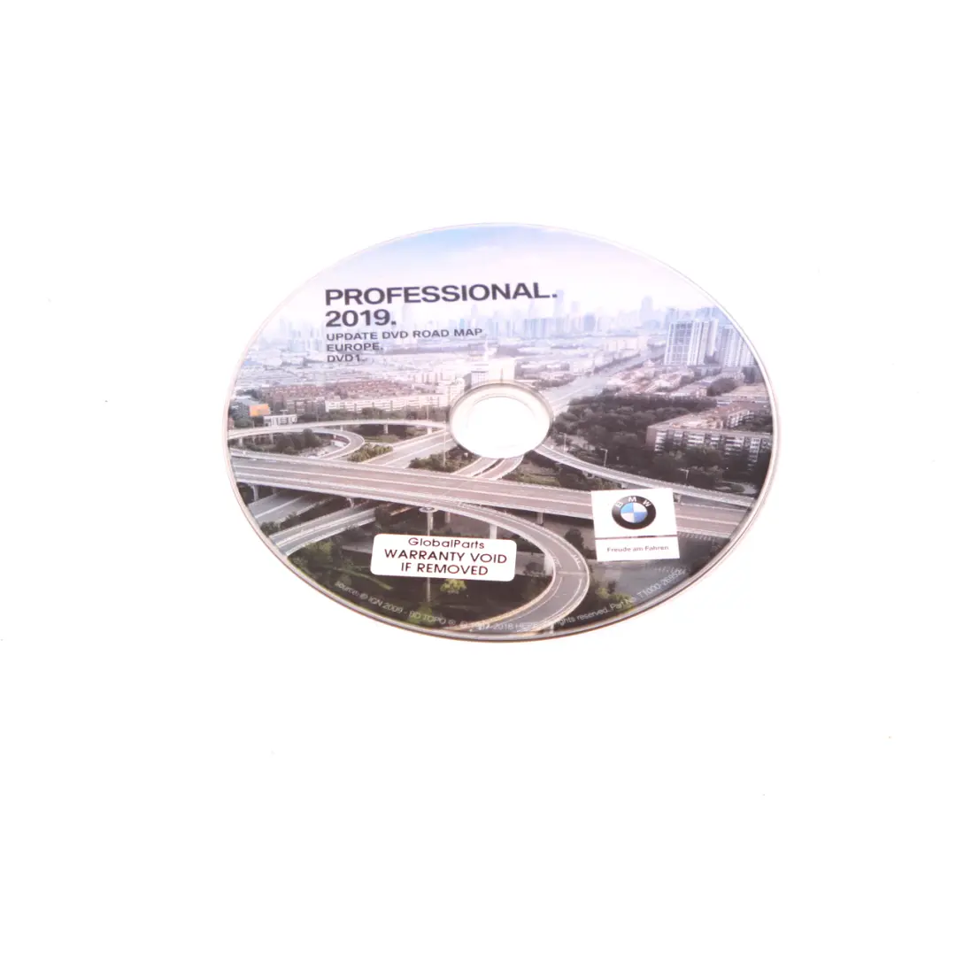 BMW Disc Professional Navigation 2019 Update DVD1 Road Map Europe - SKU T1000-26952 - Part number T1000-26952