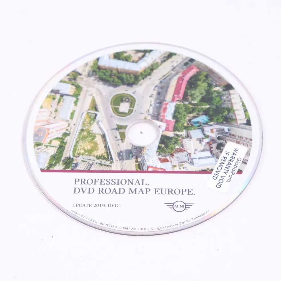Mini Professional Navigation DVD Disc 2019 Update Road Map Europe - SKU T1000-26957 - Part number T1000-26957