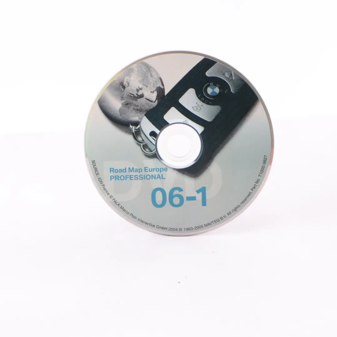 Disc Professional Navigation DVD 06-1 Road Map Europe to BMW with Part number T1000-9827 BMW Disc Professional Navigation DVD 06-1 Road Map Europe - SKU T1000-9827 - Part number T1000-9827