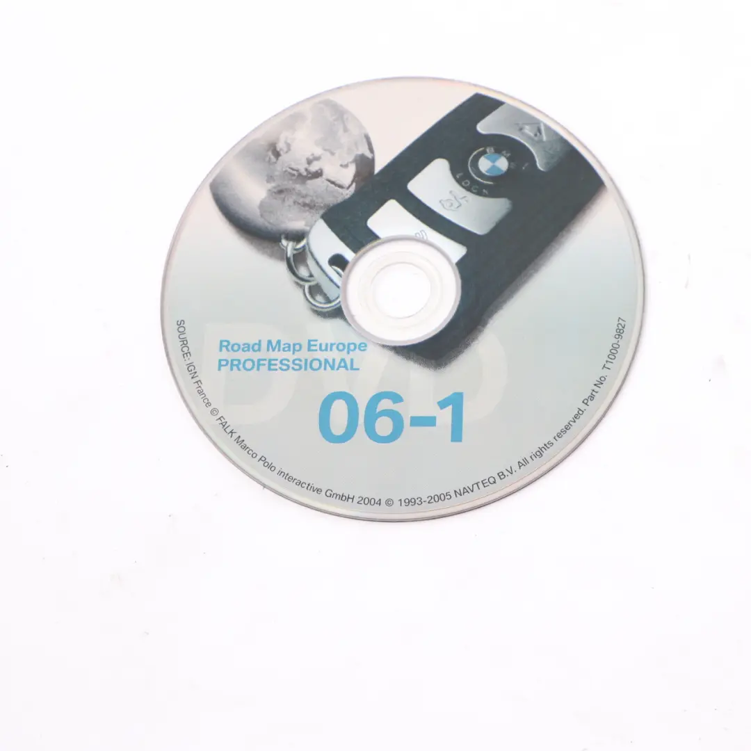 BMW Disc Professional Navigation DVD 06-1 Road Map Europe - SKU T1000-9827 - Part number T1000-9827
