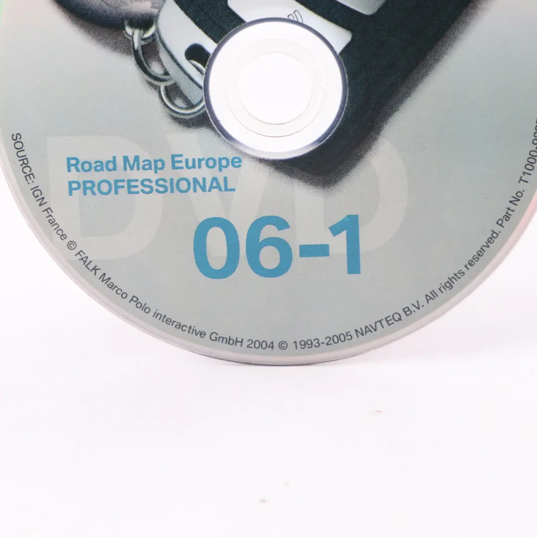 Disc Professional Navigation DVD 06-1 Road Map Europe to BMW with Part number T1000-9827 BMW Disc Professional Navigation DVD 06-1 Road Map Europe - SKU T1000-9827 - Part number T1000-9827