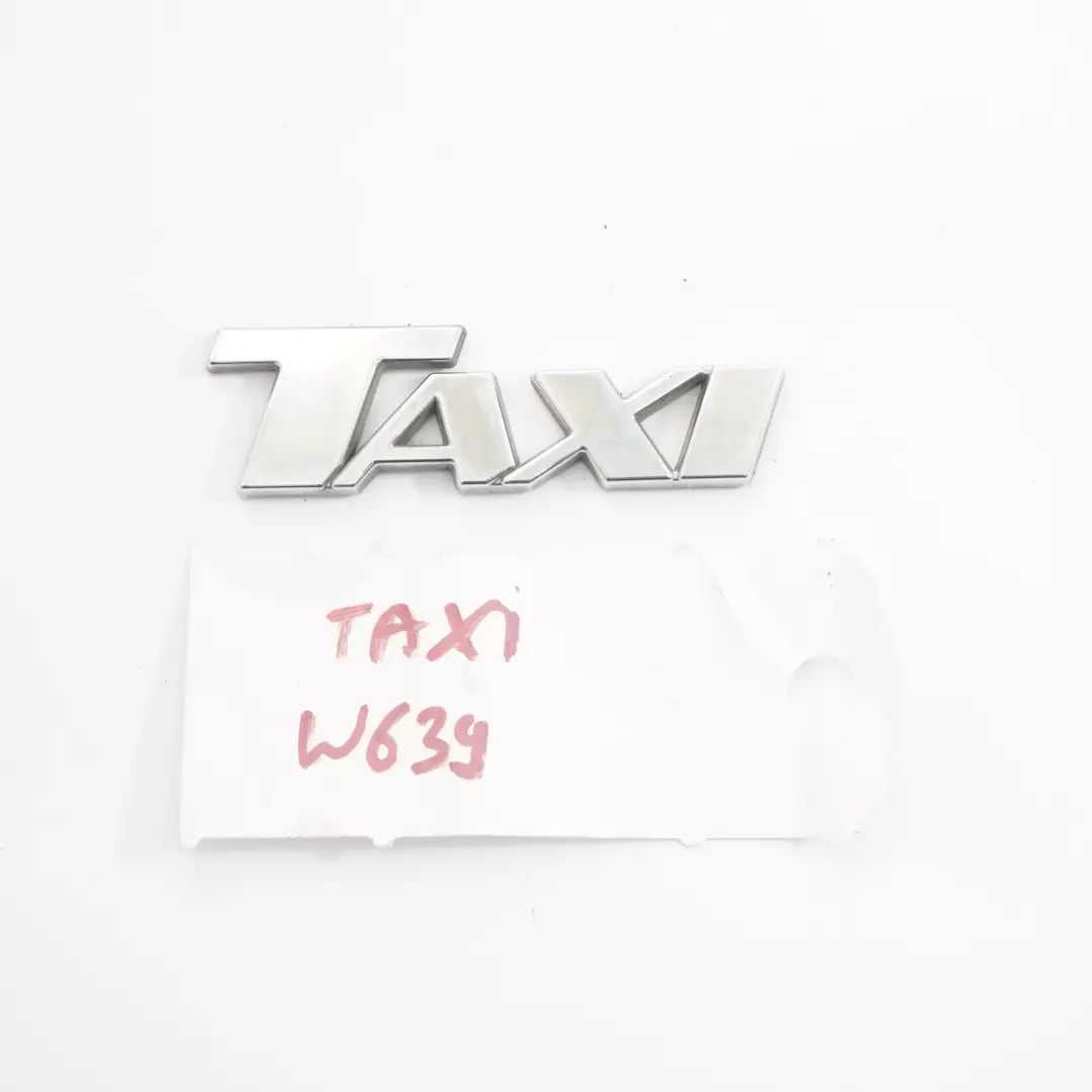 Lettera Aderente per Mercedes W639 a Logo con numero di parte TAXI Emblem Mercedes W639 a Logo Lettera Aderente - SKU TAXI Emblem - Numero di parte TAXI Emblem