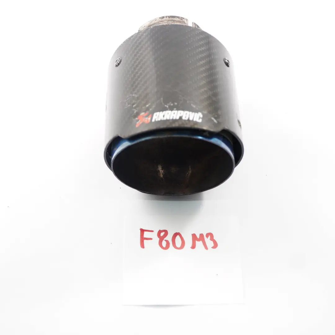 Terminale scarico Akrapovic Tubo Fibra carbonio per BMW F80 M3 F82 F83 M4 con numero di parte TP-CT/10 BMW F80 M3 F82 F83 M4 Terminale scarico Akrapovic Tubo Fibra carbonio - SKU TP-CT/10 - Numero di parte TP-CT/10