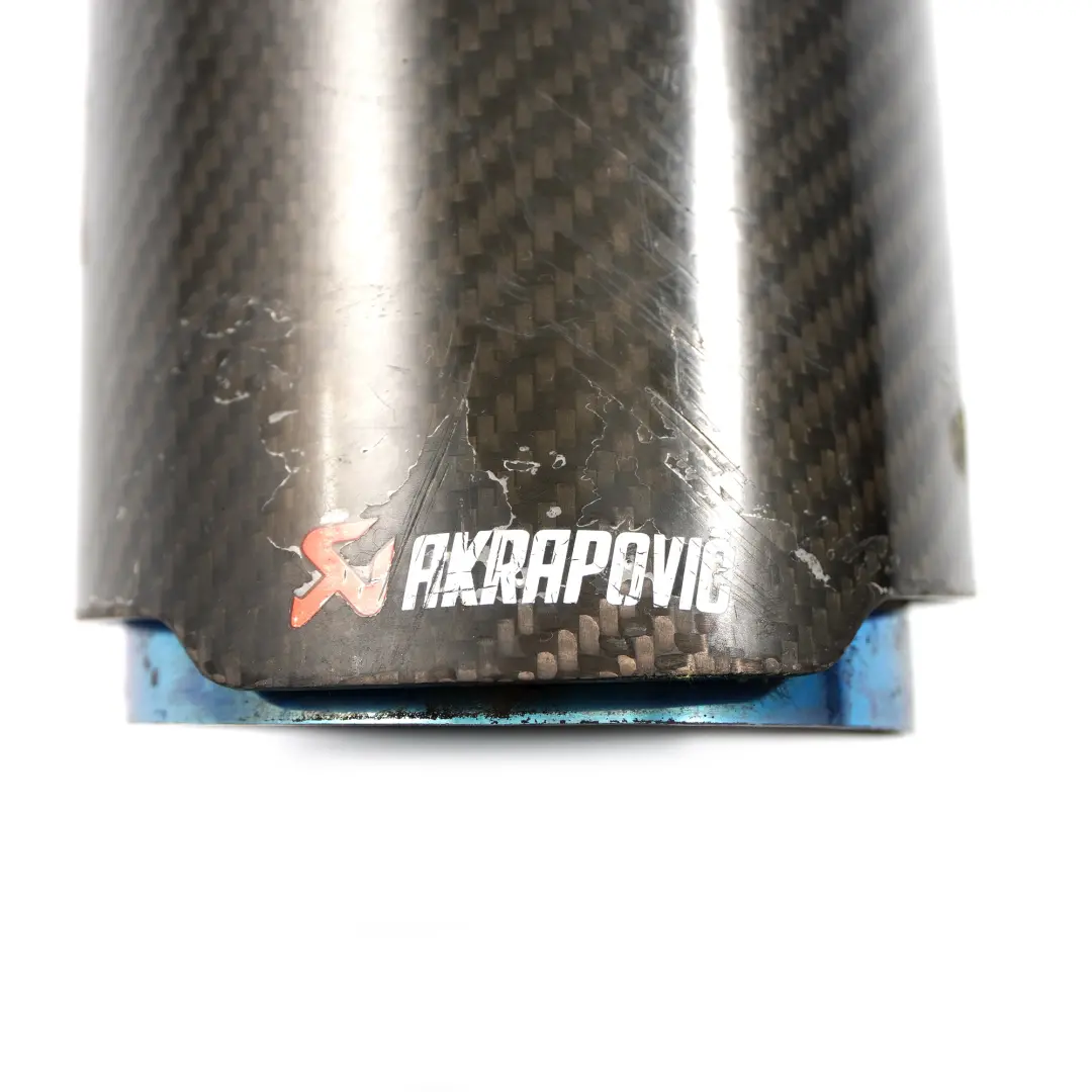 BMW F80 M3 F82 F83 M4 Exhaust Tip Akrapovic Muffler Pipe Carbon Fibre - SKU TP-CT/10 - Part number TP-CT/10