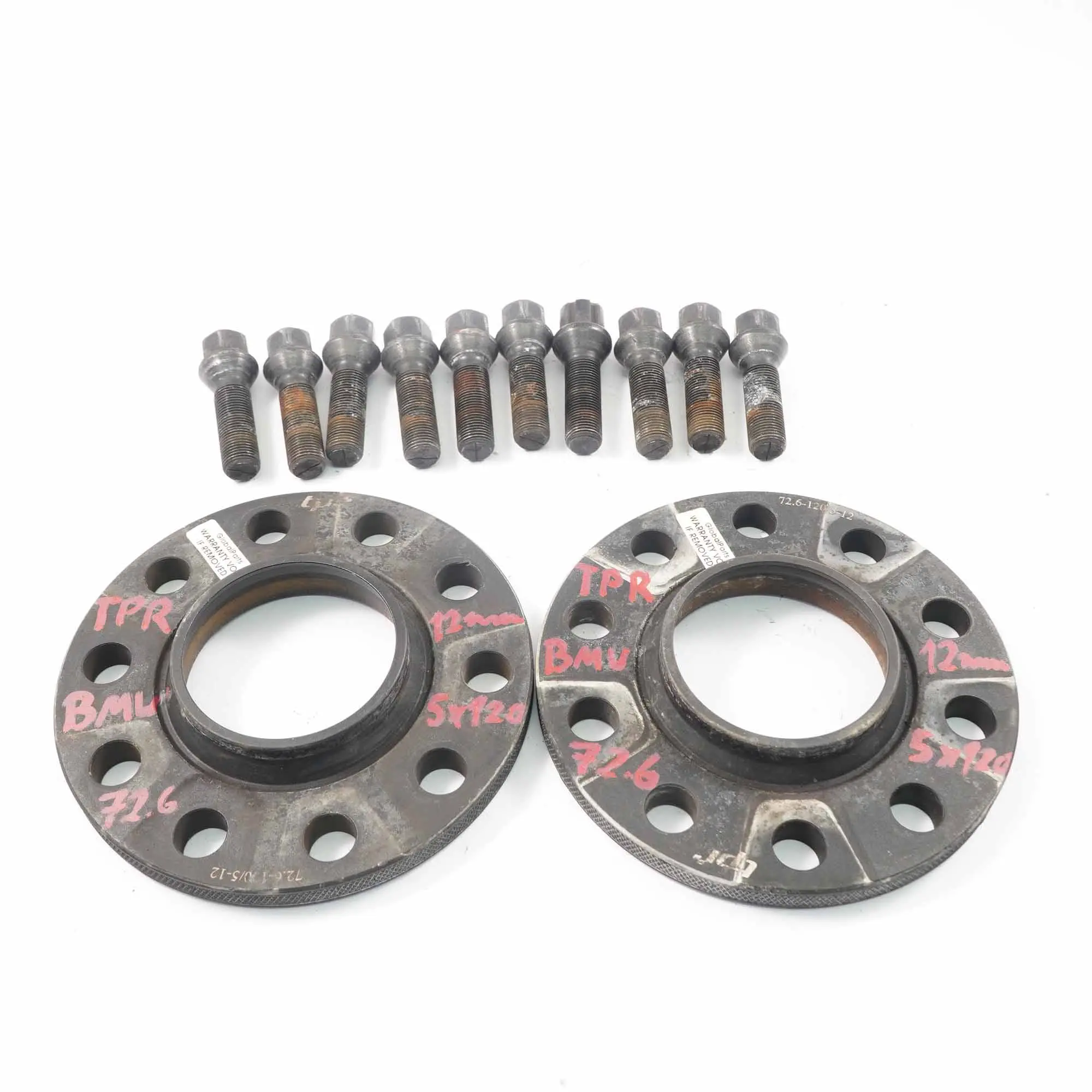 TPR BMW Dystanse Podkładki 5x120 72.6mm 12mm