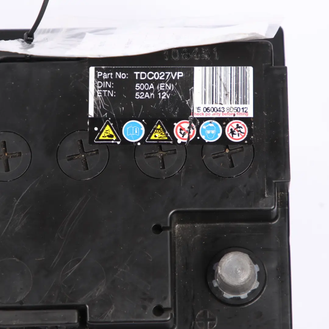 TradeTec Accumulator Battery 52Ah 500A 12V TDC027VP to with Part number TradeTec Performance 52Ah Accumulator TradeTec Accumulator Battery 52Ah 500A 12V TDC027VP - SKU TradeTec Performance 52Ah Accumulator - Part number TradeTec Performance 52Ah Accumulator