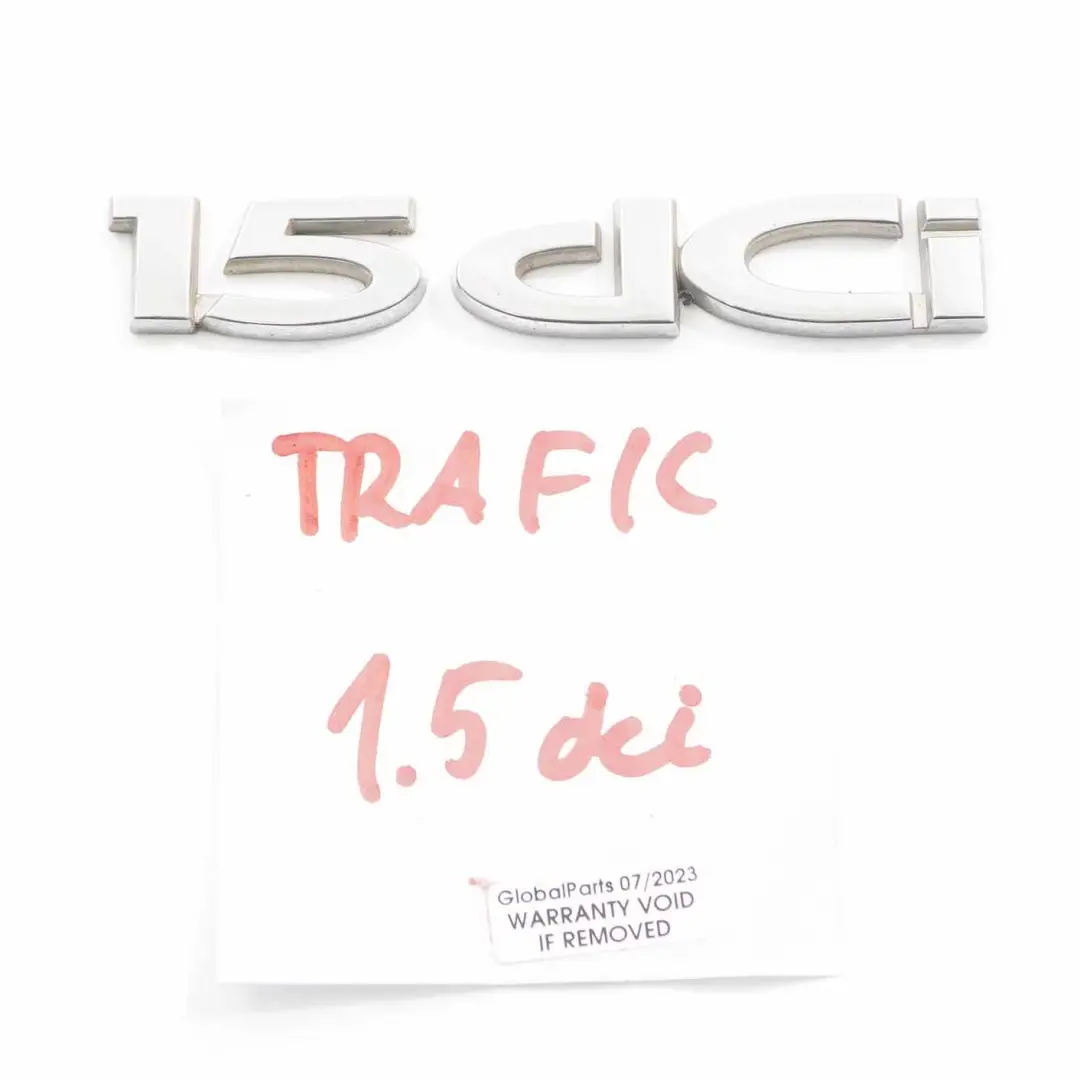 Emblemat Znaczek Tylny Tył do Renault Trafic 1.5 dCi o numerze Trafic Emblem Renault Trafic 1.5 dCi Emblemat Znaczek Tylny Tył - SKU Trafic Emblem-1 - Numer Części Trafic Emblem