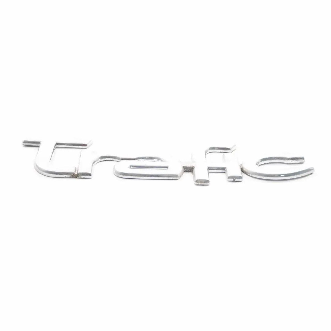 Renault Trafic Trunk Emblem Rear Boot Tailgate Badge Logo Adhered Chrome - SKU Trafic Emblem - Part number Trafic Emblem