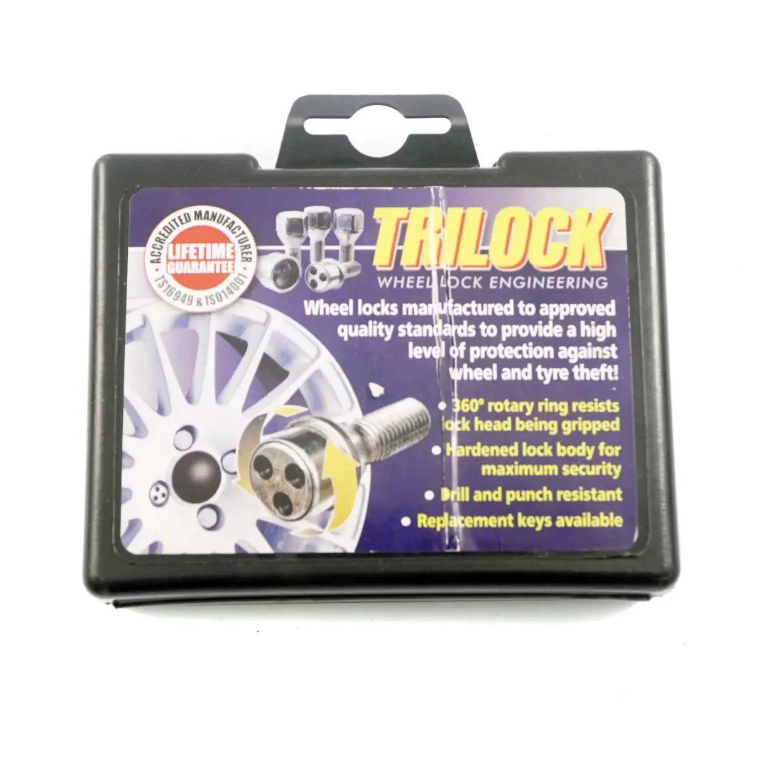 Rueda aleación bloqueo pernos Tuerca Set Trilock M12x1.50 para BMW E65 E66 E83 con número de pieza Trilock Bolts E83 BMW E65 E66 E83 Rueda aleación bloqueo pernos Tuerca Set Trilock M12x1.50 - SKU Trilock Bolts E83 - Número de pieza Trilock Bolts E83