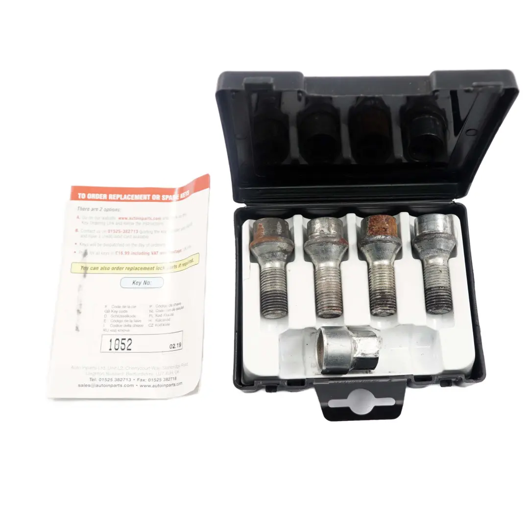 BMW E65 E66 E83 Rueda aleación bloqueo pernos Tuerca Set Trilock M12x1.50 - SKU Trilock Bolts E83 - Número de pieza Trilock Bolts E83