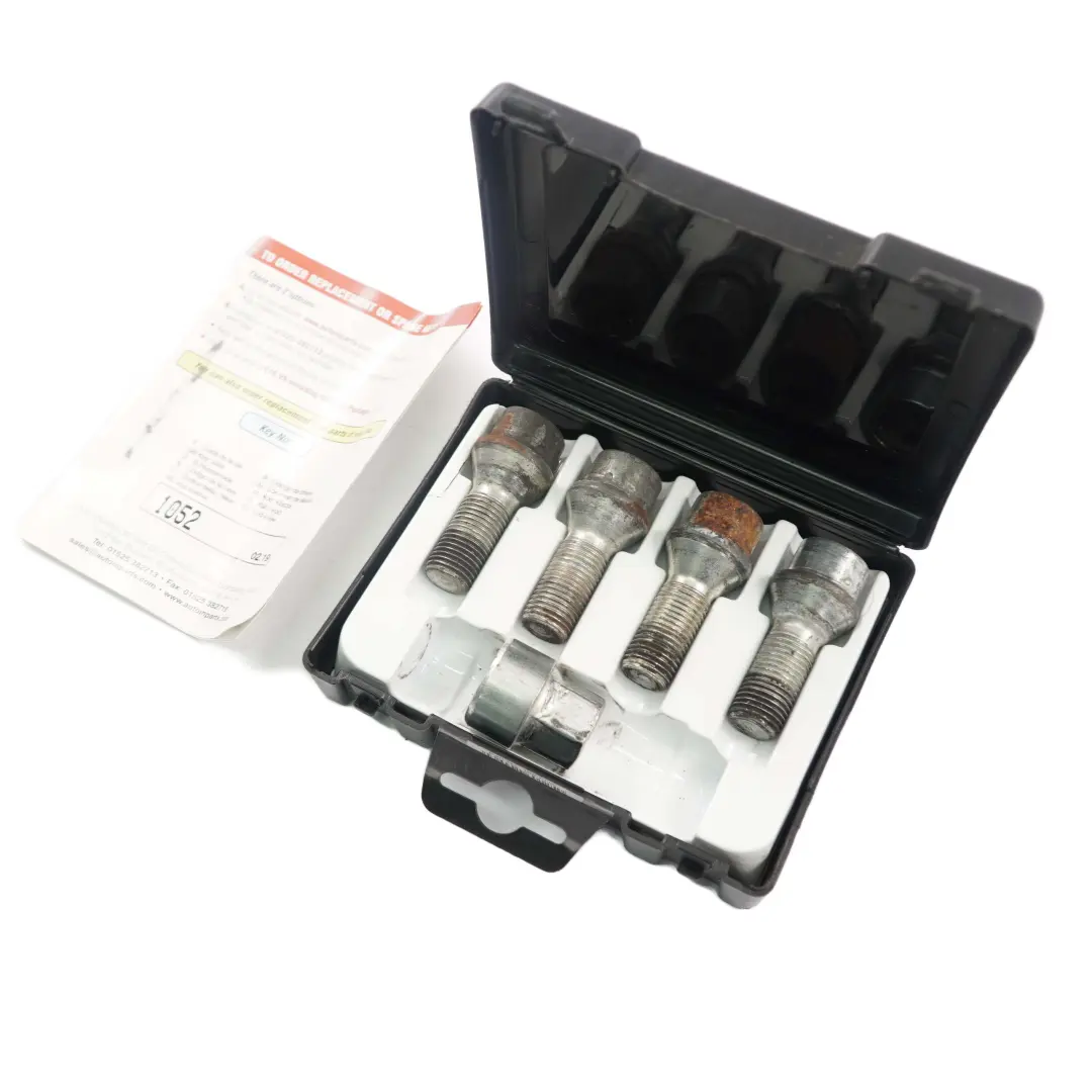 Rueda aleación bloqueo pernos Tuerca Set Trilock M12x1.50 para BMW E65 E66 E83 con número de pieza Trilock Bolts E83 BMW E65 E66 E83 Rueda aleación bloqueo pernos Tuerca Set Trilock M12x1.50 - SKU Trilock Bolts E83 - Número de pieza Trilock Bolts E83