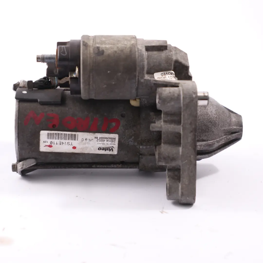 Starter Motor Citroen Berlingo Peugeot Partner Engine Diesel 1.6 HDI  - SKU TS14E110 - Part number TS14E110