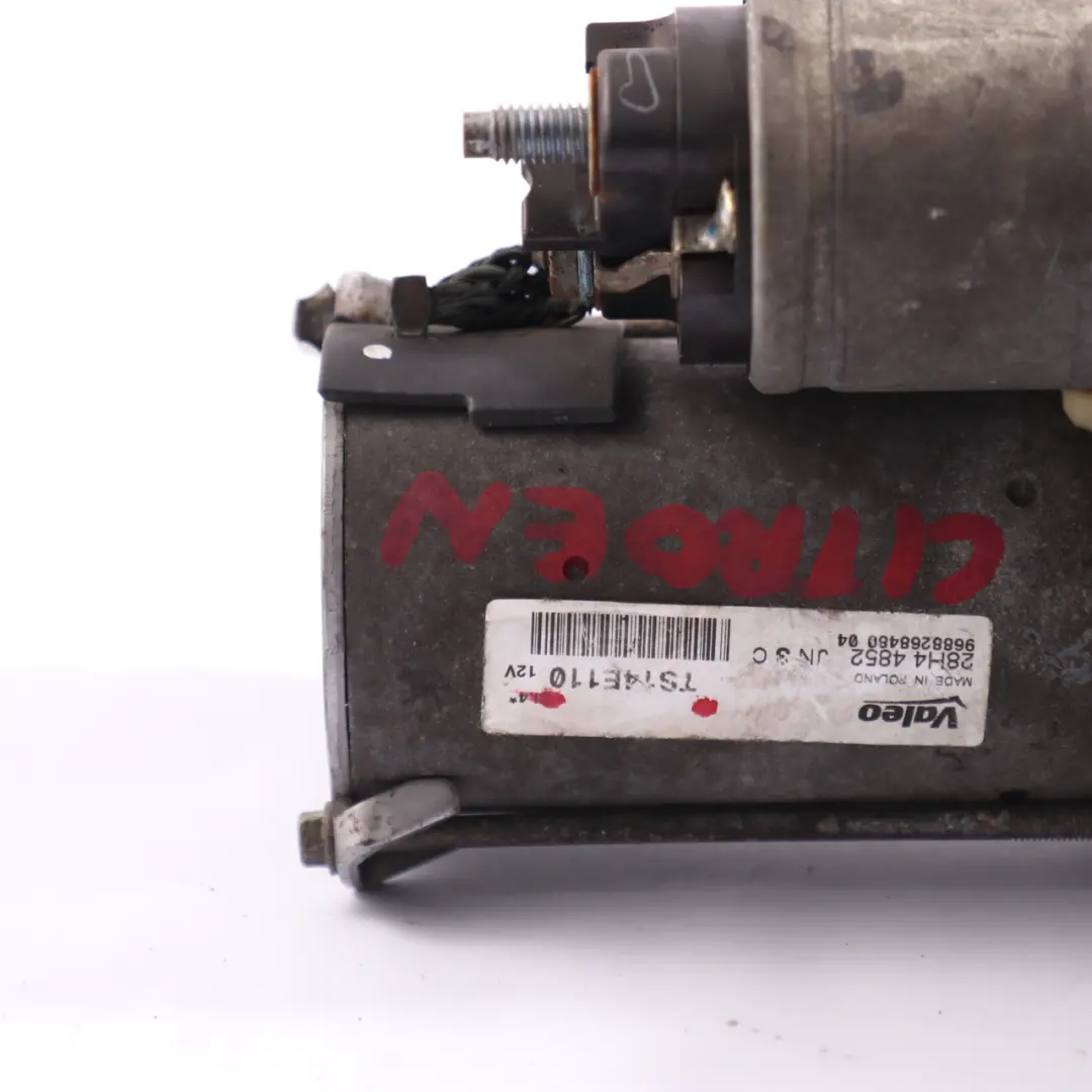 arranque Citroen Berlingo Peugeot Partner Motor Diesel 1.6 HDI para Motor con número de pieza TS14E110 Motor arranque Citroen Berlingo Peugeot Partner Motor Diesel 1.6 HDI - SKU TS14E110 - Número de pieza TS14E110