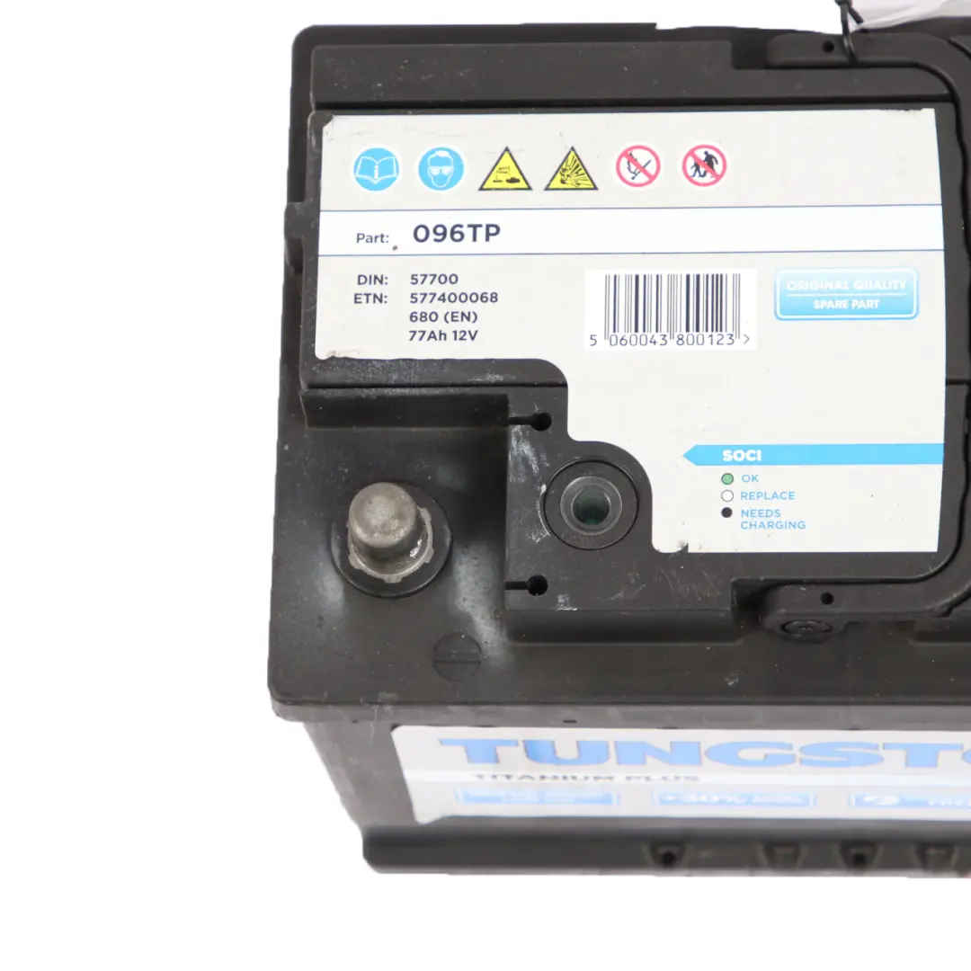 Accumulator Battery 12V 77Ah 680A to with Part number TUNGSTONE Titanium Plus Accumulator Battery 12V 77Ah 680A - SKU TUNGSTONE Titanium Plus 77Ah Accumulator - Part number TUNGSTONE Titanium Plus