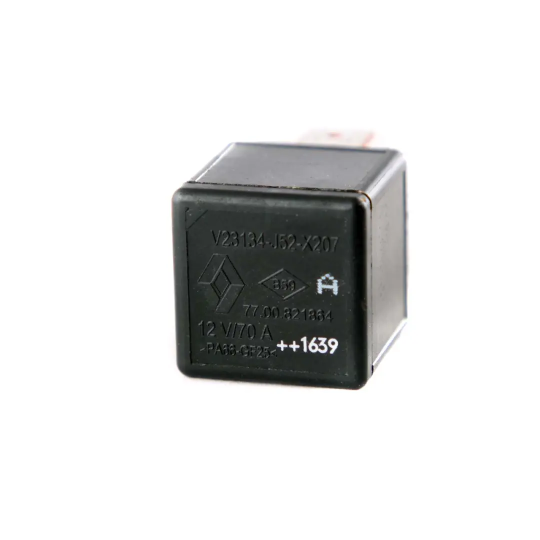  Relé Negro 12V V23134J52X207 - SKU V23134-J52-X207 - Número de pieza V23134-J52-X207