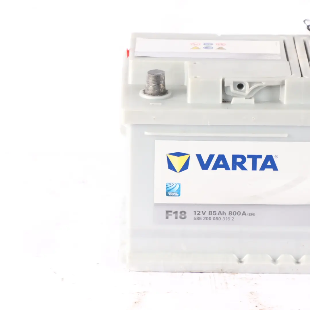 VARTA Accumulator Battery 85Ah 800A 12V Silver Dynamic F18 to with Part number Varta 85Ah Accumulator VARTA Accumulator Battery 85Ah 800A 12V Silver Dynamic F18 - SKU Varta 85Ah Accumulator - Part number Varta 85Ah Accumulator