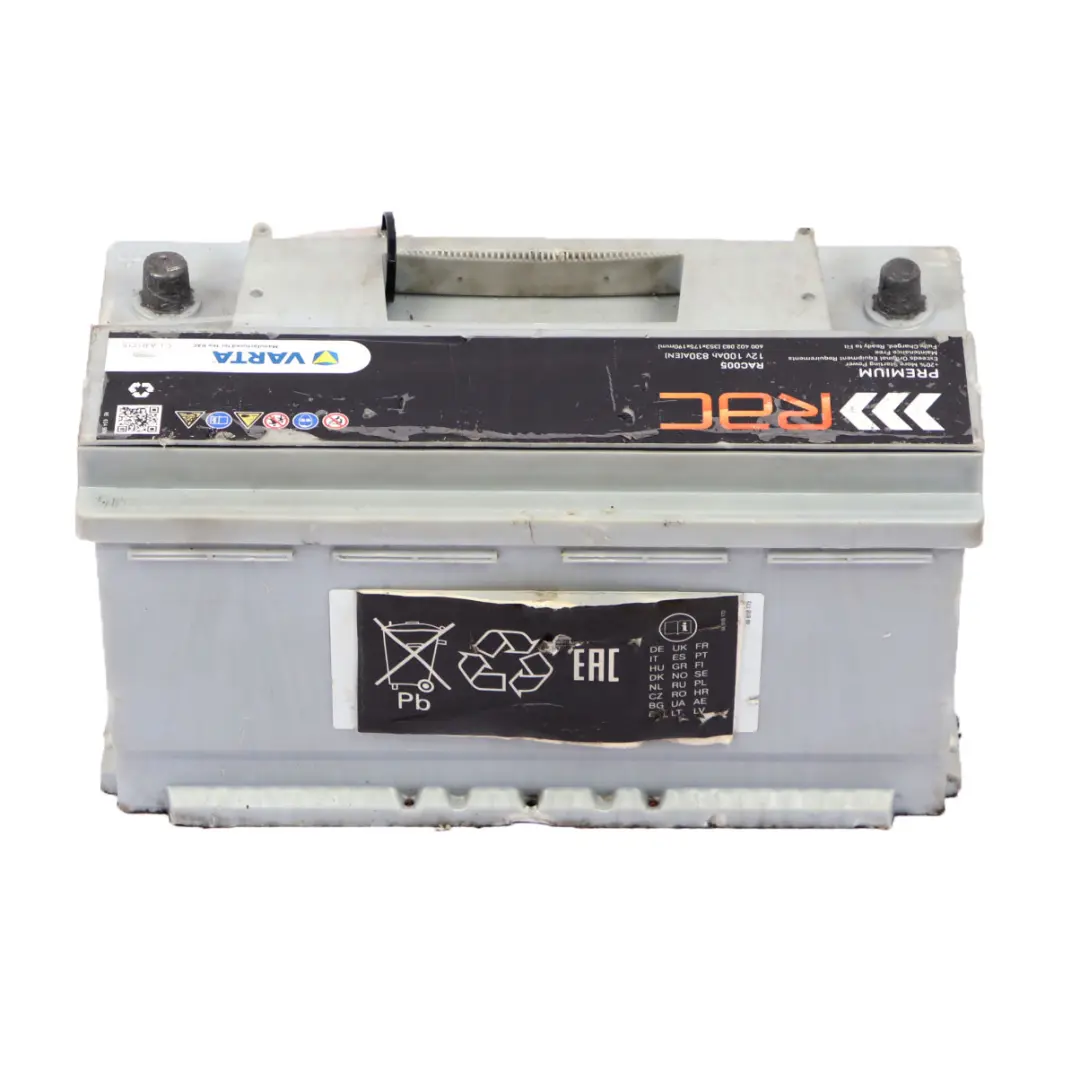 VARTA RAC Accumulator Battery 100Ah 830A 12V RAC005 to with Part number Varta Rac 100Ah Accumulator VARTA RAC Accumulator Battery 100Ah 830A 12V RAC005 - SKU Varta Rac 100Ah Accumulator - Part number Varta Rac 100Ah Accumulator