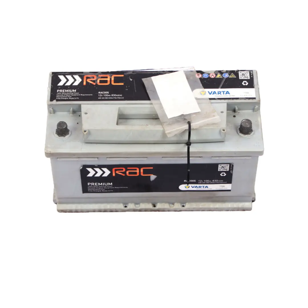 VARTA RAC Accumulator Battery 100Ah 830A 12V RAC005 to with Part number Varta Rac 100Ah Accumulator VARTA RAC Accumulator Battery 100Ah 830A 12V RAC005 - SKU Varta Rac 100Ah Accumulator - Part number Varta Rac 100Ah Accumulator