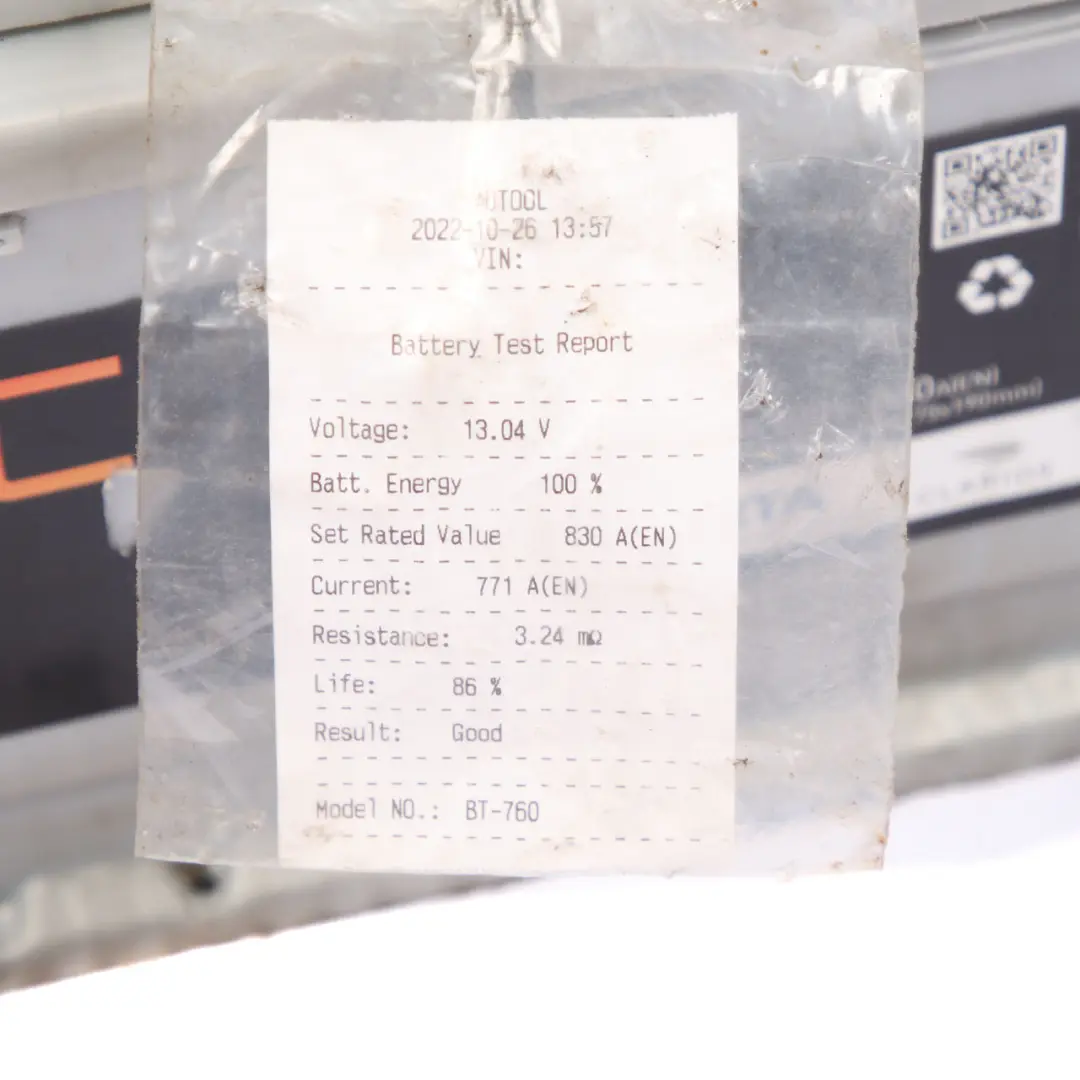  VARTA RAC Accumulator Battery 100Ah 830A 12V RAC005 - SKU Varta Rac 100Ah Accumulator - Part number Varta Rac 100Ah Accumulator