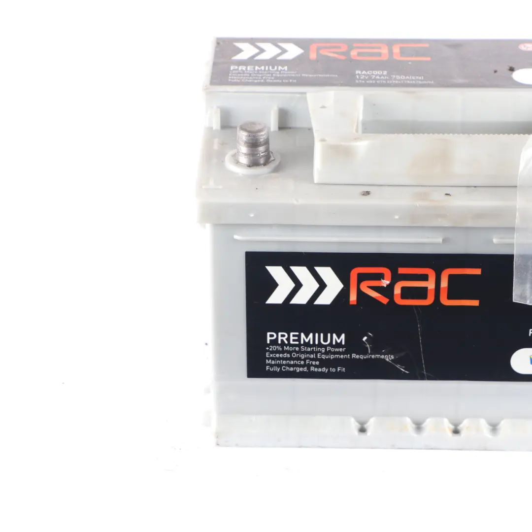 VARTA RAC Accumulator Battery 74Ah 750A 12V RAC002 to with Part number Varta Rac 74Ah Accumulator VARTA RAC Accumulator Battery 74Ah 750A 12V RAC002 - SKU Varta Rac 74Ah Accumulator-1 - Part number Varta Rac 74Ah Accumulator
