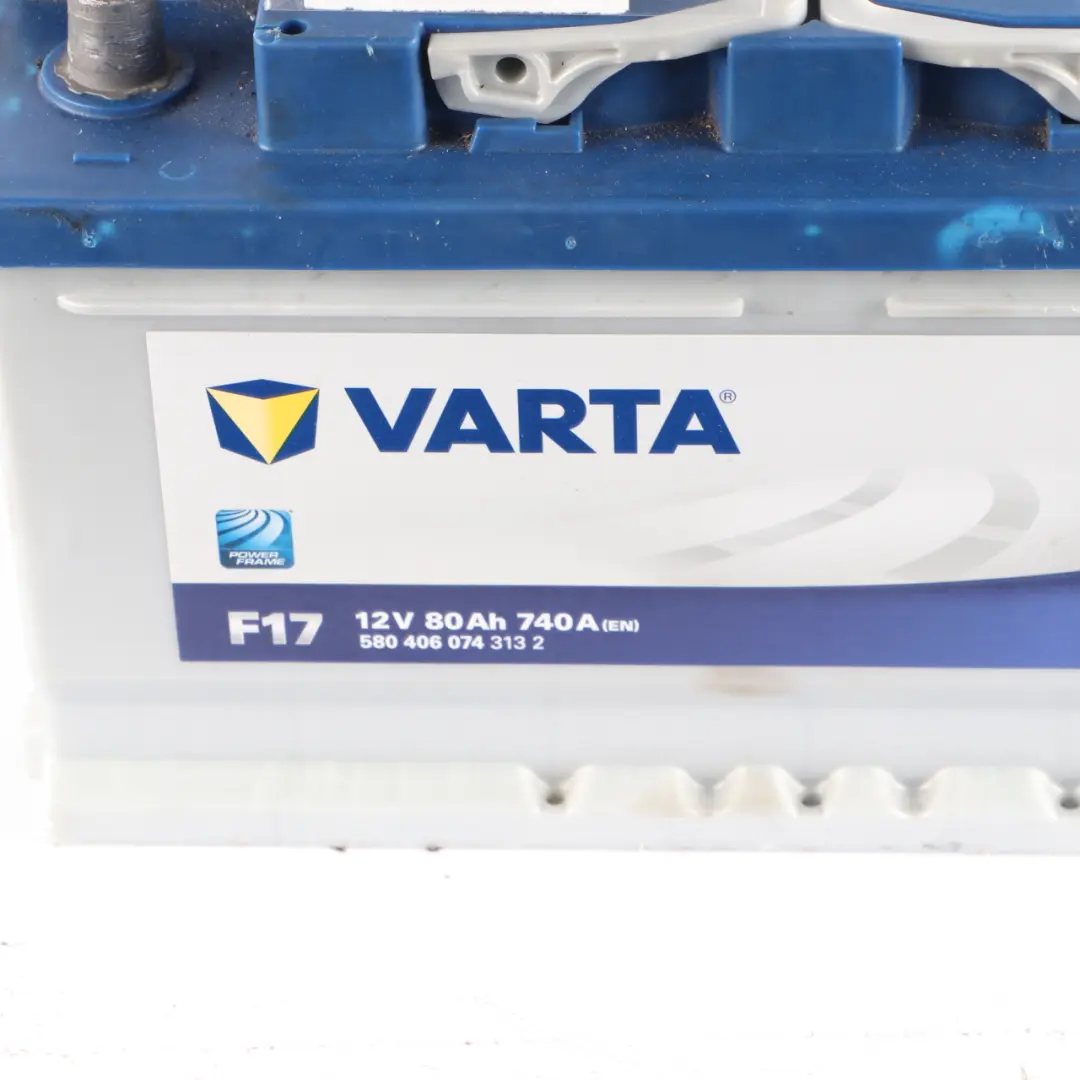  VARTA Accumulator Battery 80Ah 740A 12V Blue Dynamic F17 - SKU Varta 80Ah Accumulator - Part number Varta 80Ah Accumulator