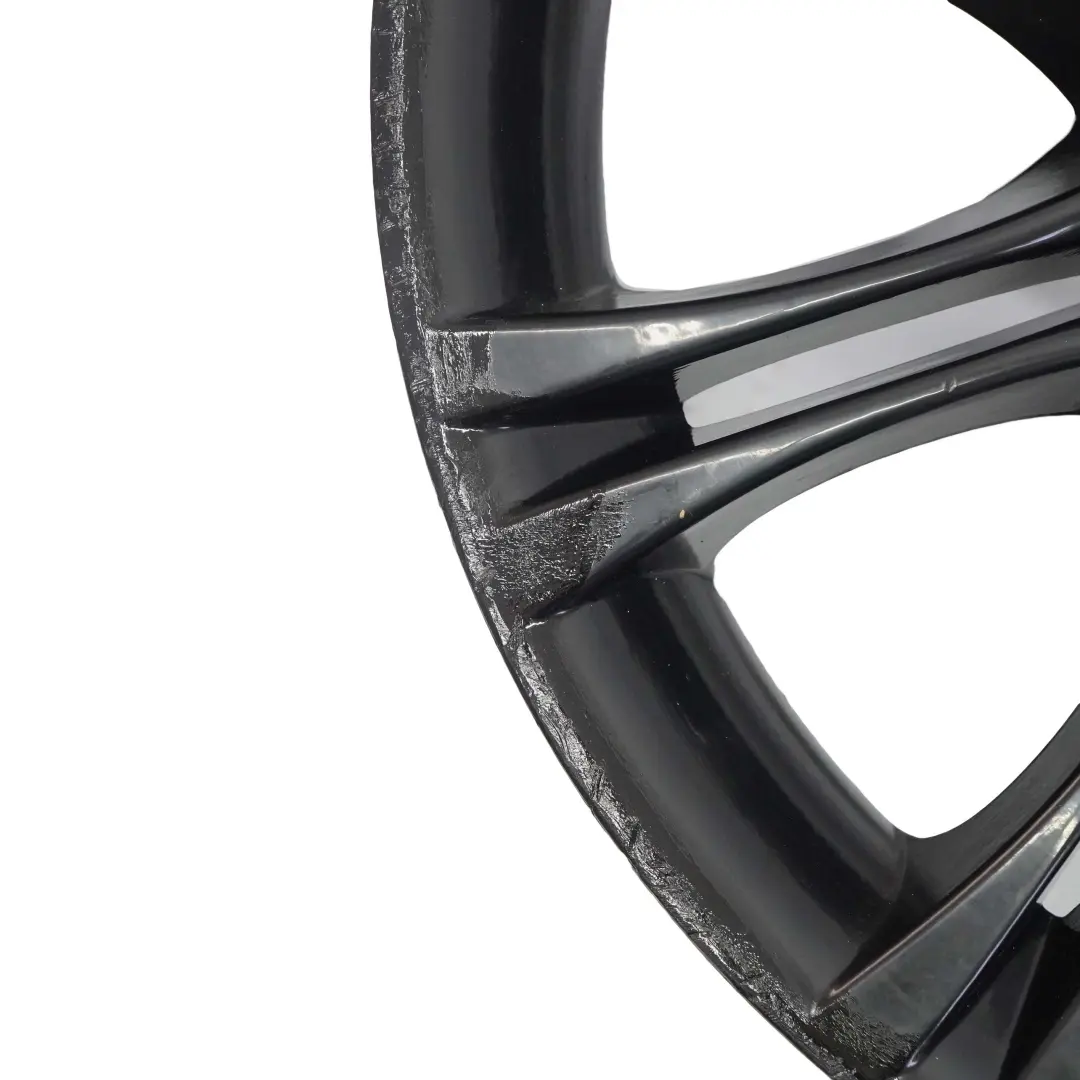 BMW E90 E91 Silver Complete Set 4x Wheel Alloy Rim Black 18" 8J VIA - SKU VIA SET 18-1 - Part number VIA SET 18