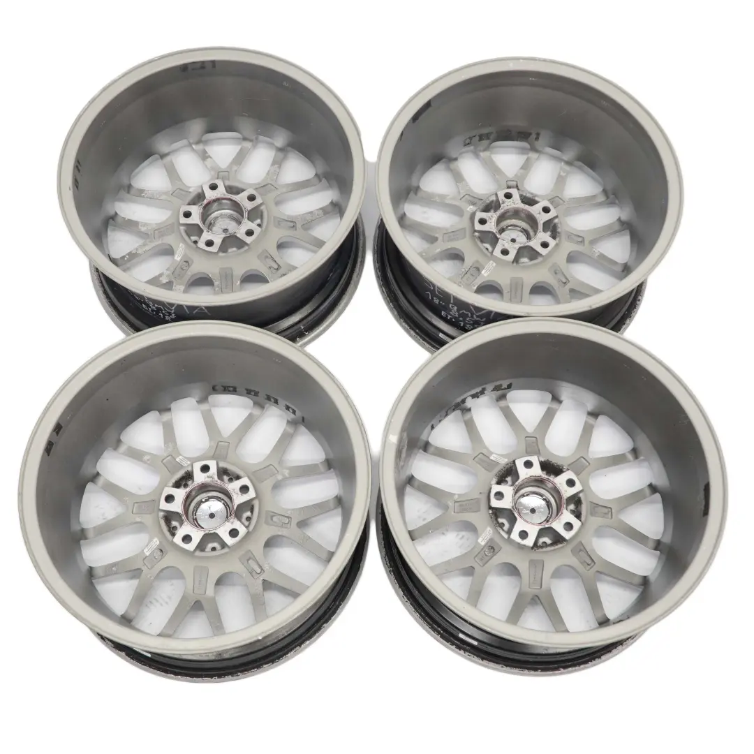 Complete Set 4x Wheel Alloy Rim 8,5J ET:18 VIA to BMW E60 E61 Silver with Part number 18" BMW E60 E61 Silver Complete Set 4x Wheel Alloy Rim 8,5J ET:18 VIA - SKU VIA SET 18 - Part number 18"