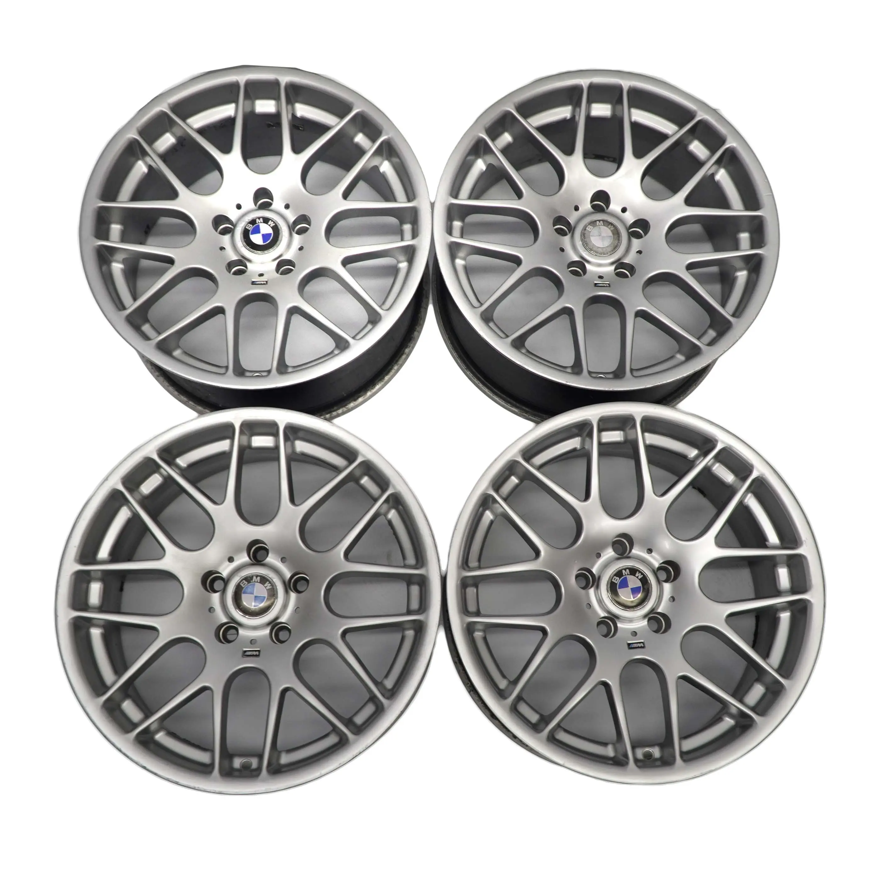 BMW E60 E61 Argento Set Completo 4x Cerchioni Alufelge 18 " 8,5J ET: 18 Via